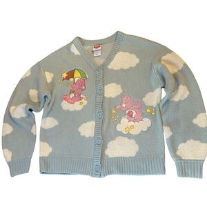Hot Topic x Care Bears Cloud Chunky Knit Skimmer Cardigan 40th Anniversary